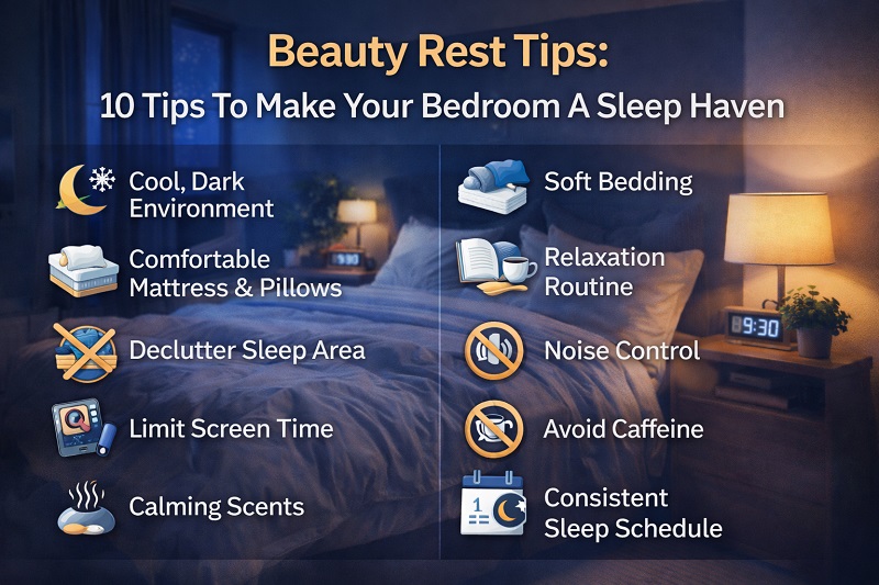 10 Tips To Make Your Bedroom A Sleep Haven