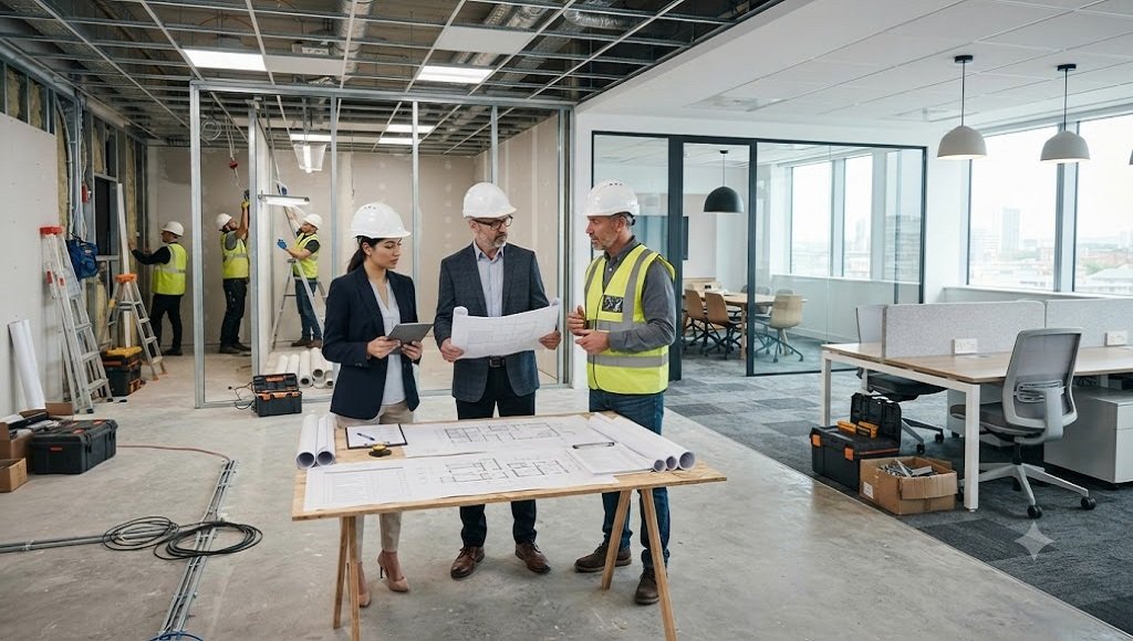 Office fitout contractors managing office design and construction
